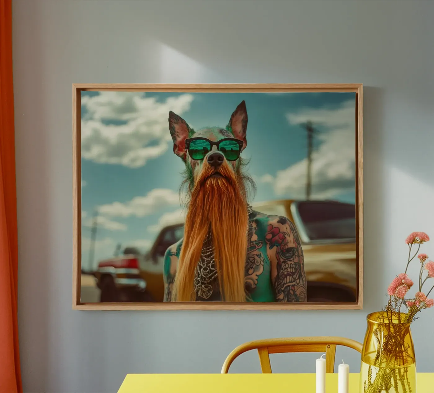 Marcel canvas van Affiches Chien Originales – Dogland