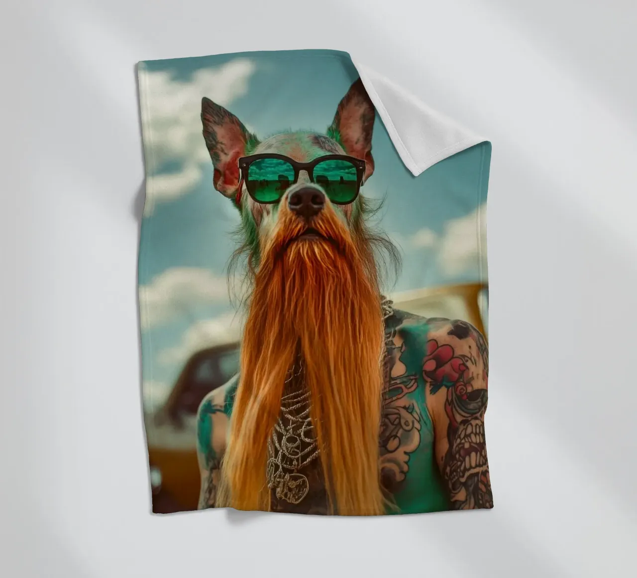 Marcel fleecedeken van Affiches Chien Originales – Dogland