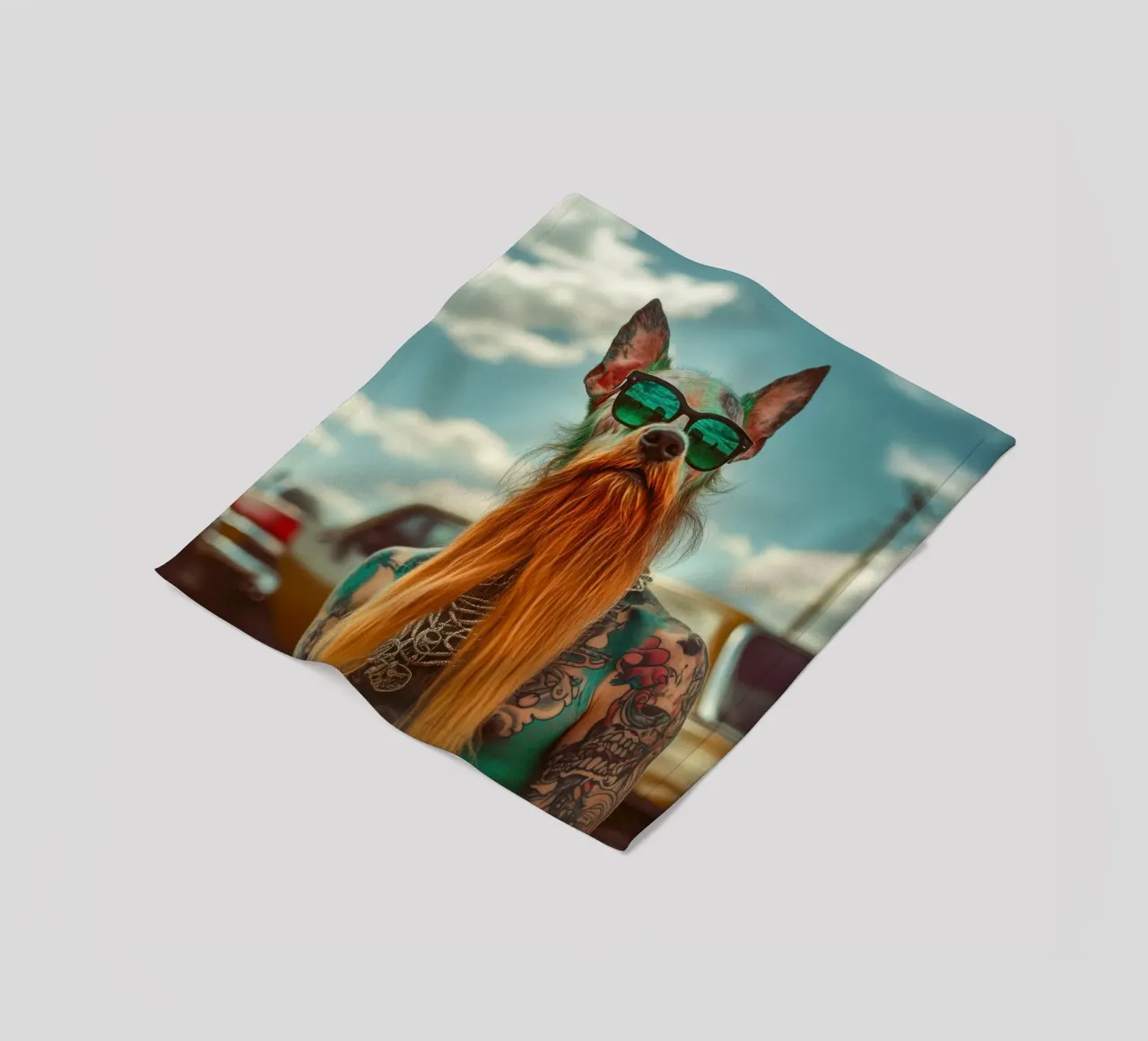 Marcel fleecedeken van Affiches Chien Originales – Dogland