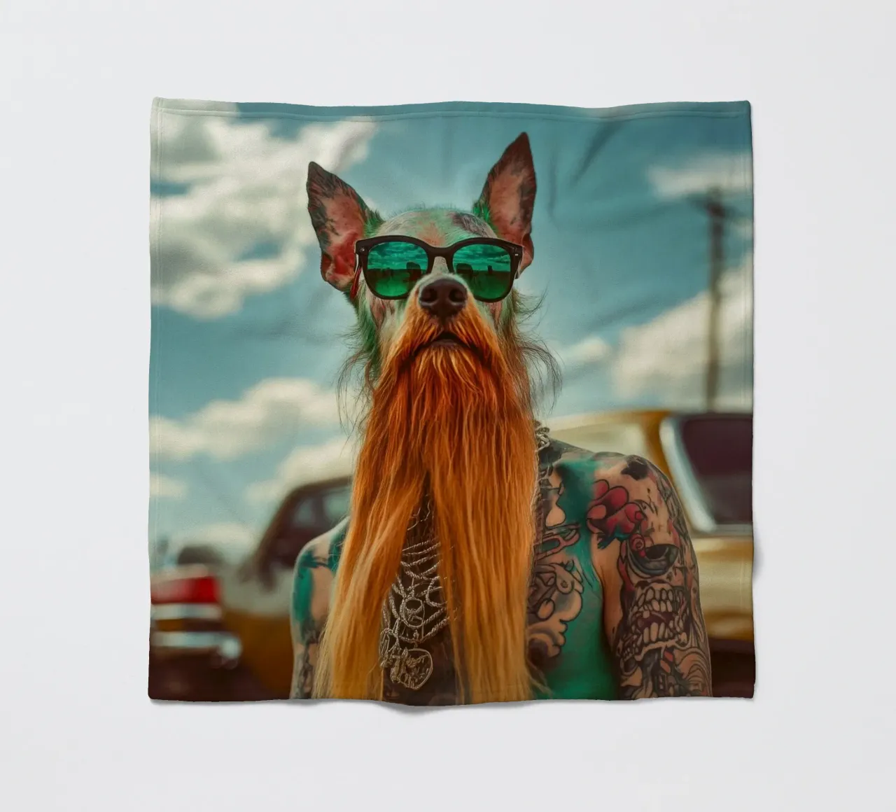 Marcel fleecedeken van Affiches Chien Originales – Dogland