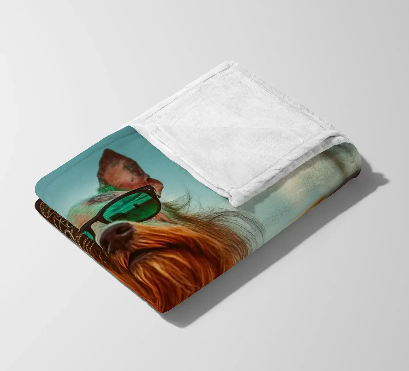 Marcel fleece blanket by Affiches Chien Originales – Dogland