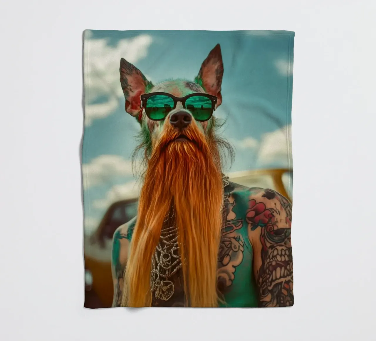 Marcel fleecedeken van Affiches Chien Originales – Dogland