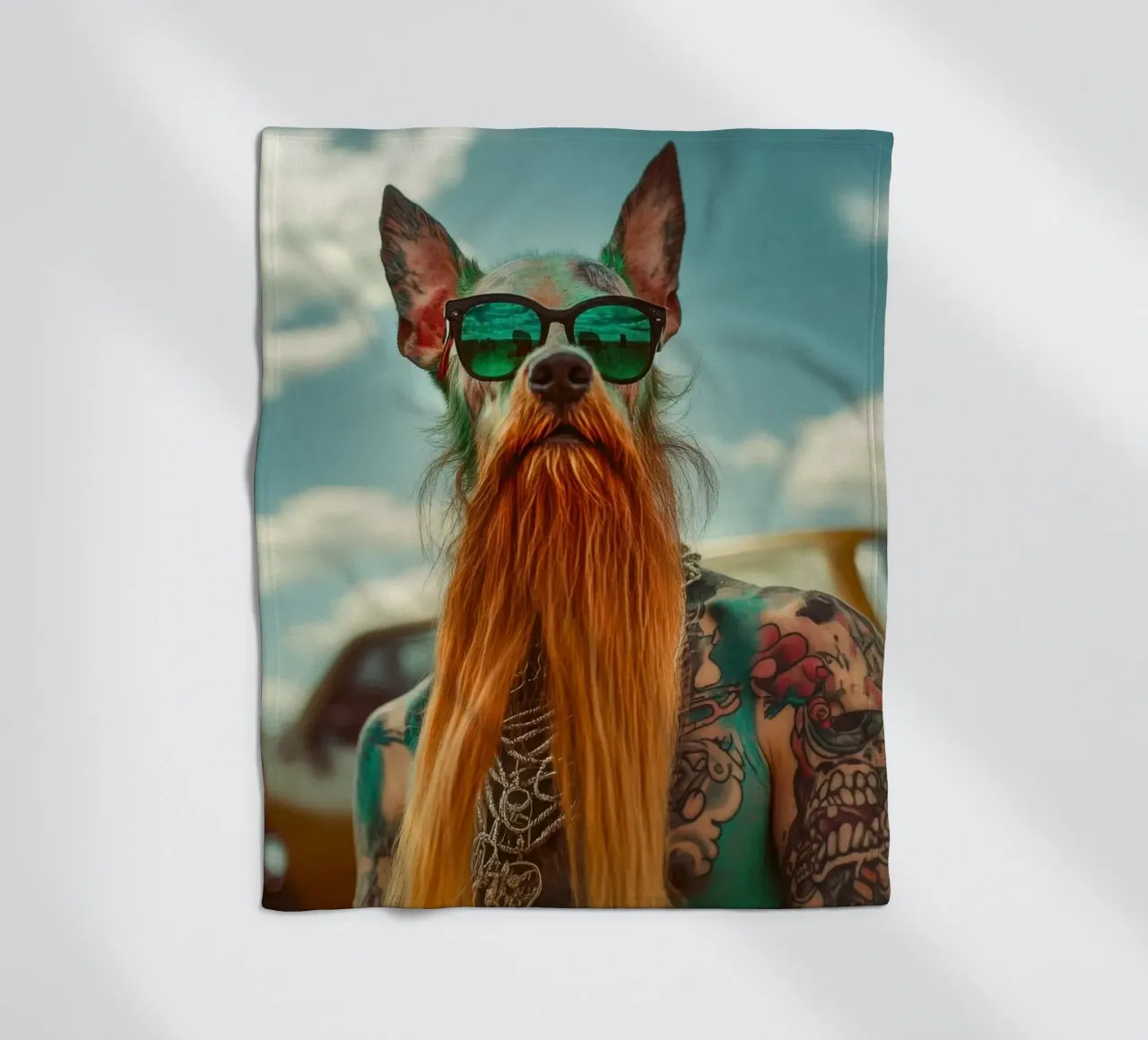 Marcel fleecedeken van Affiches Chien Originales – Dogland