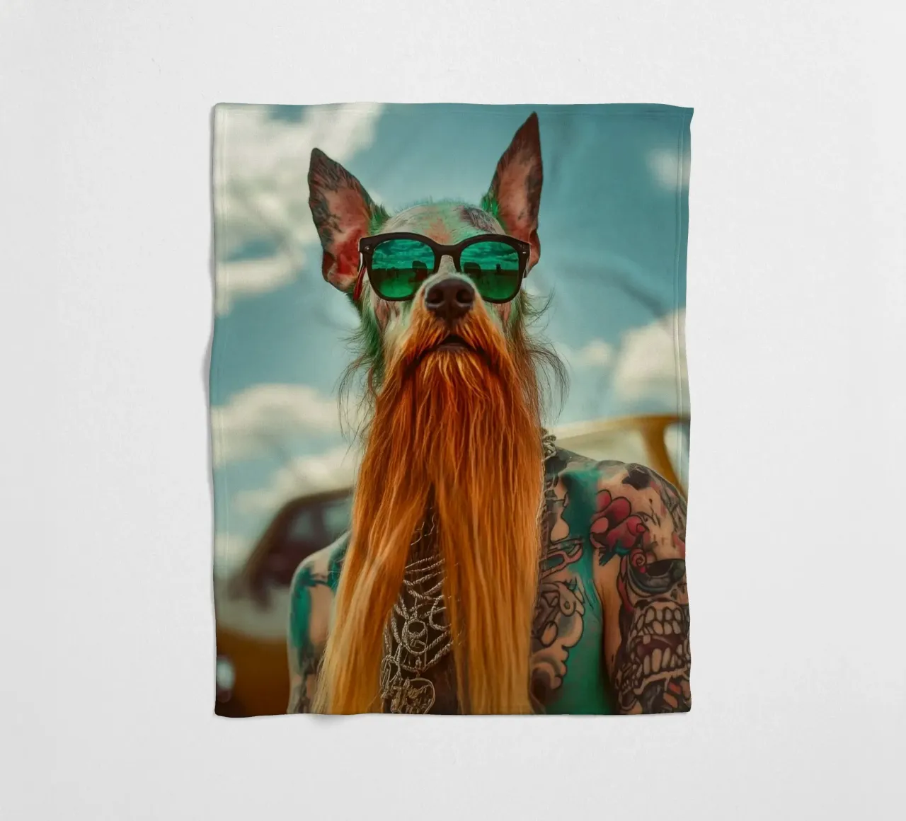 Marcel fleecedeken van Affiches Chien Originales – Dogland