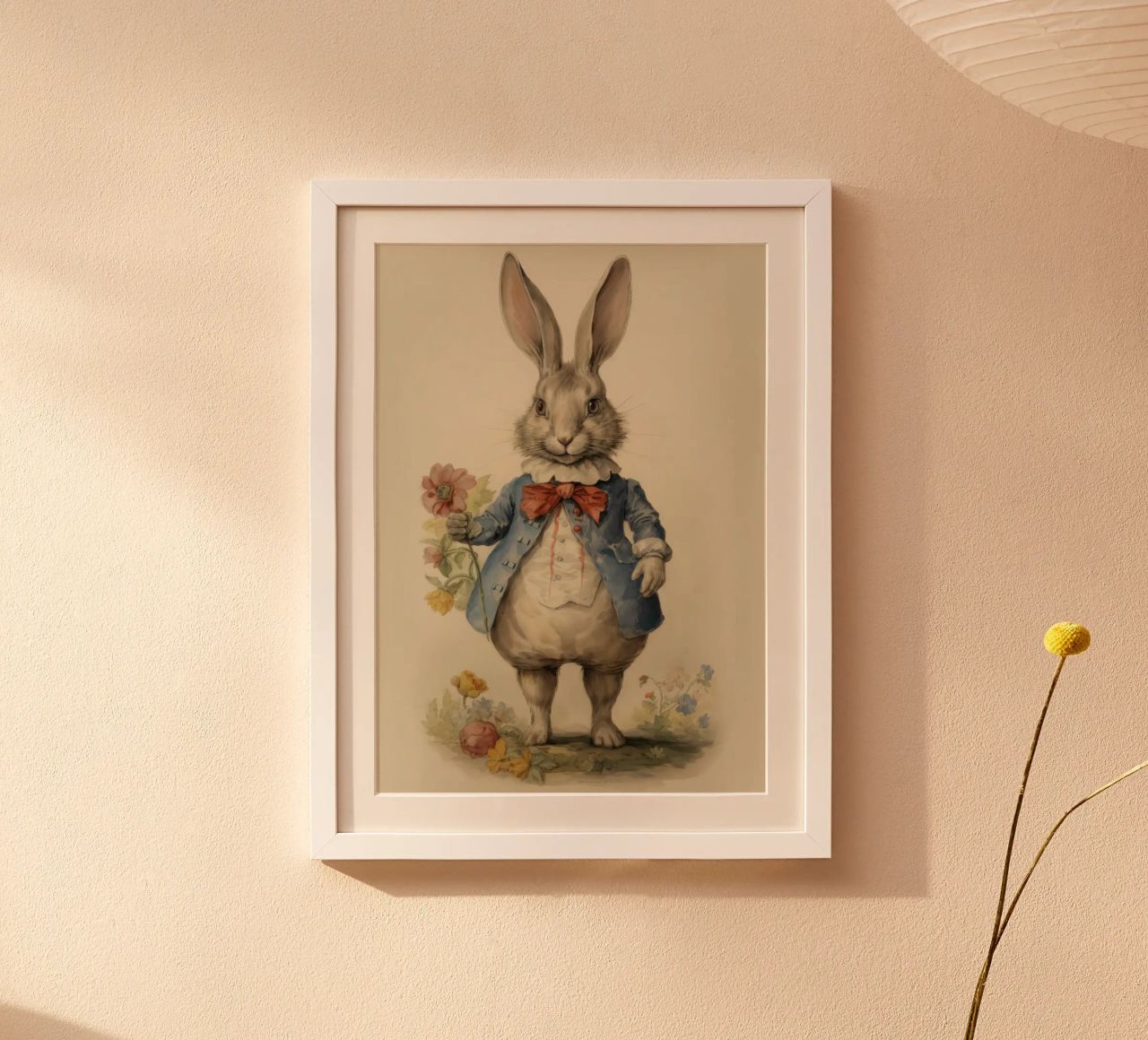 Vintage Bunny poster by Olga Wildrose