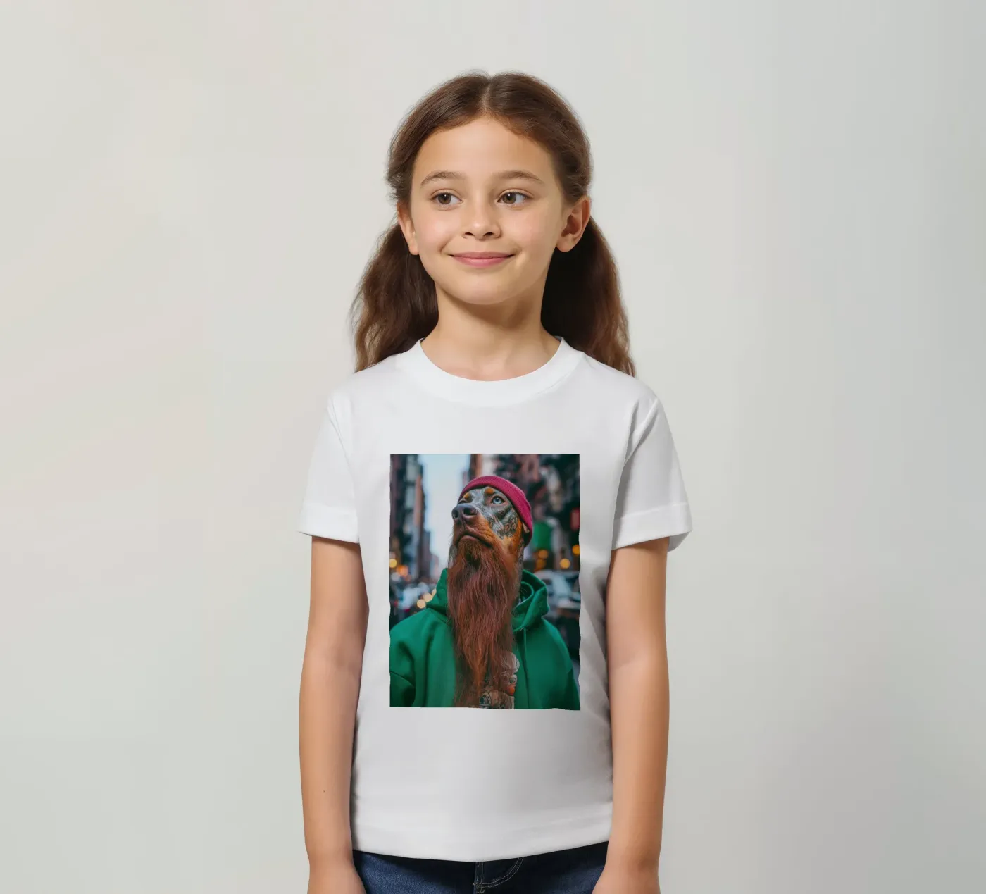 Léo kinder t-shirt van Affiches Chien Originales – Dogland