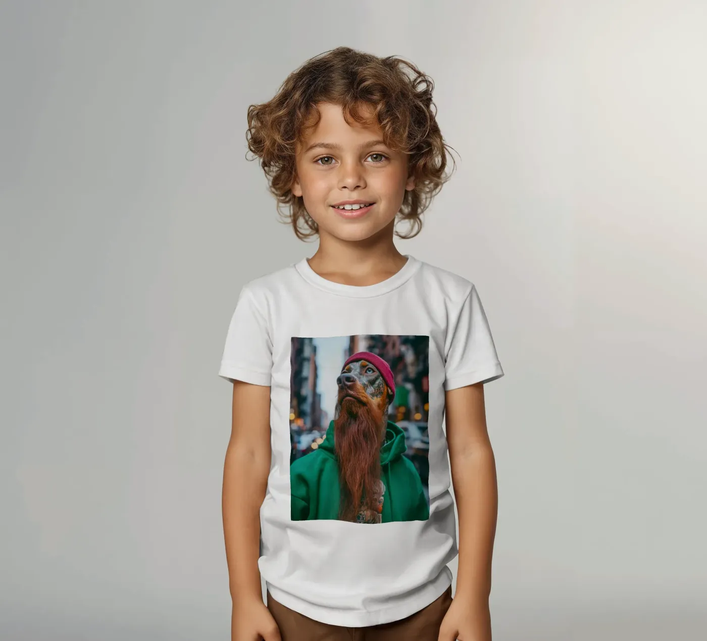 Léo kinder t-shirt van Affiches Chien Originales – Dogland