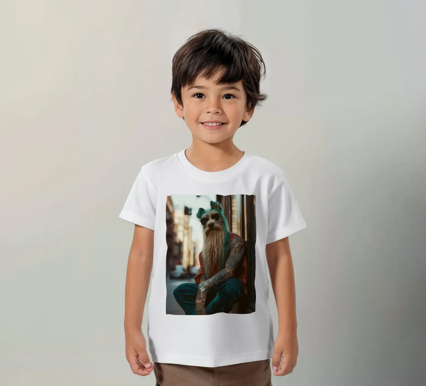 Sylvain t-shirt bambini da Affiches Chien Originales – Dogland