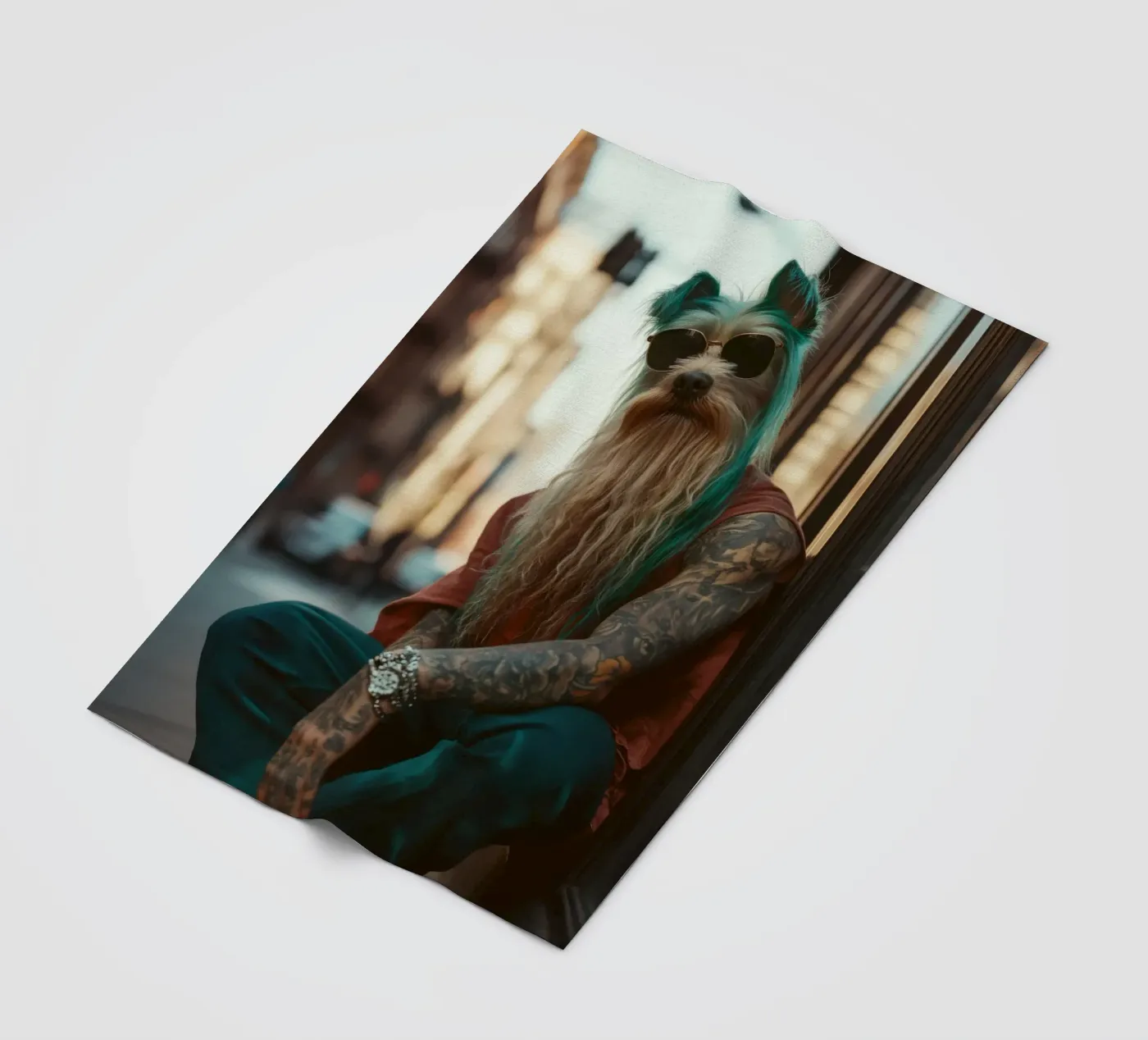 Sylvain fleecedeken van Affiches Chien Originales – Dogland