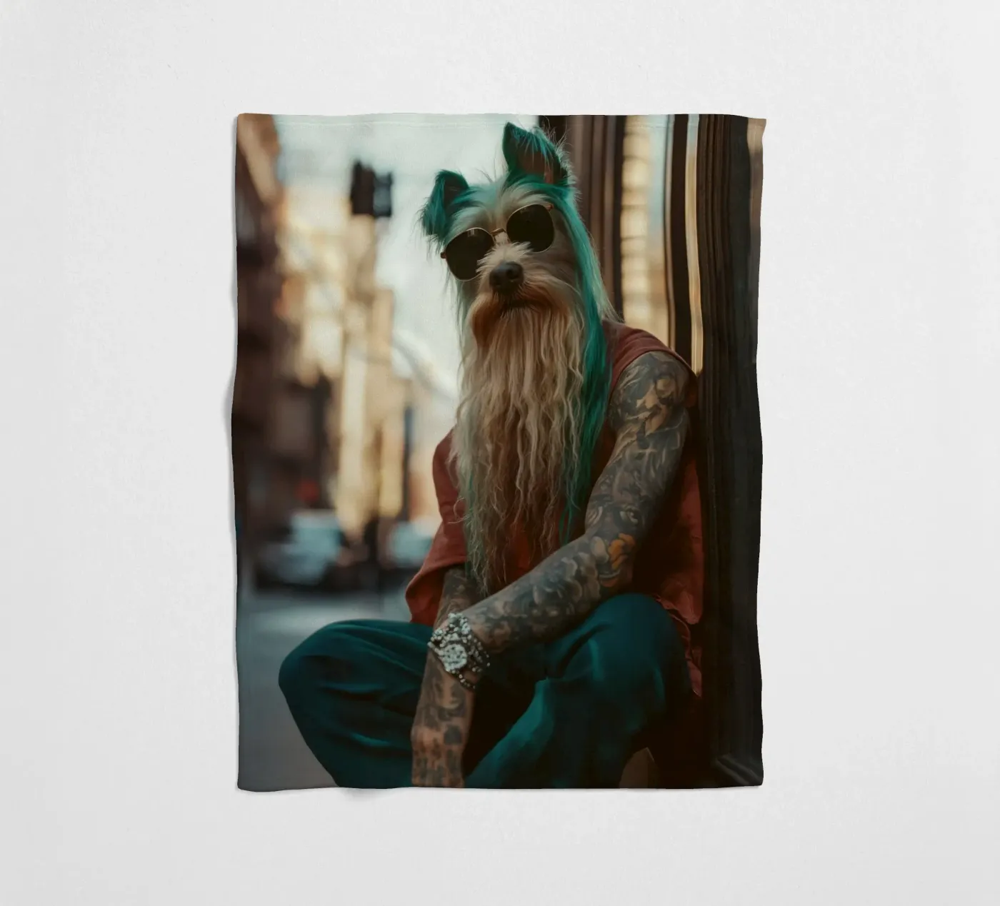 Sylvain coperta in pile da Affiches Chien Originales – Dogland