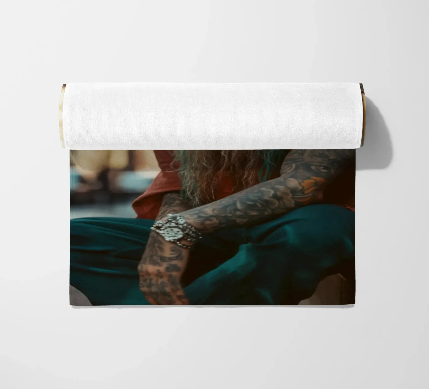 Sylvain beach towel by Affiches Chien Originales – Dogland