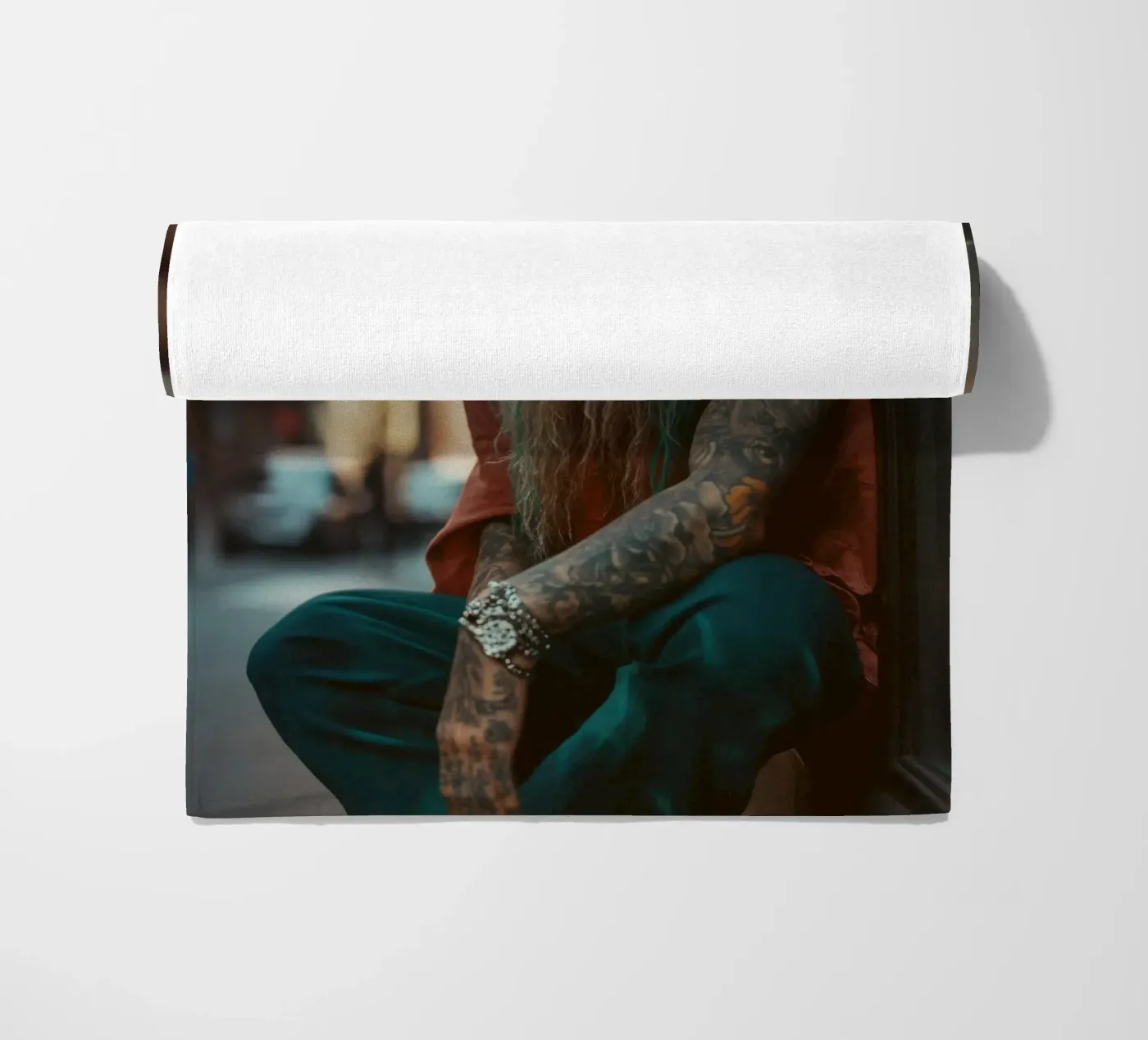 Sylvain beach towel by Affiches Chien Originales – Dogland