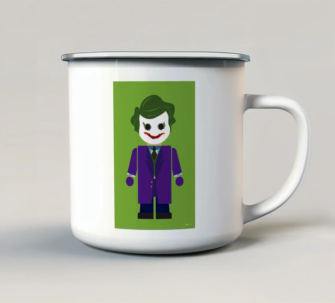 Joker Toy tazza in smalto da Rafa Gomes