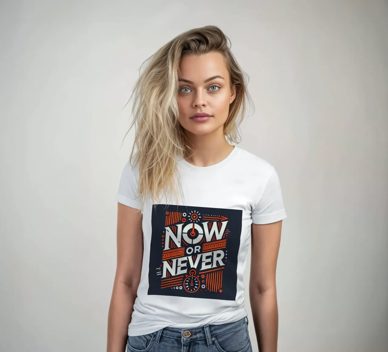 Just do it women's fitted t-shirt by Motivate-Today