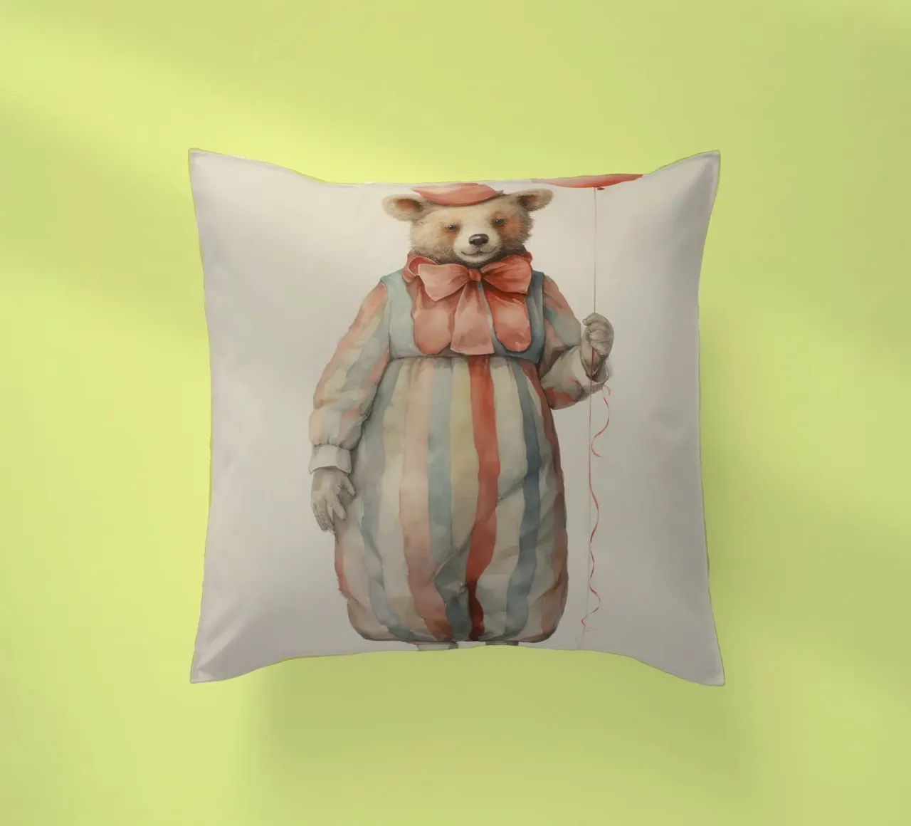 Whimsical Bear decorative cushion by IamHomeStudio