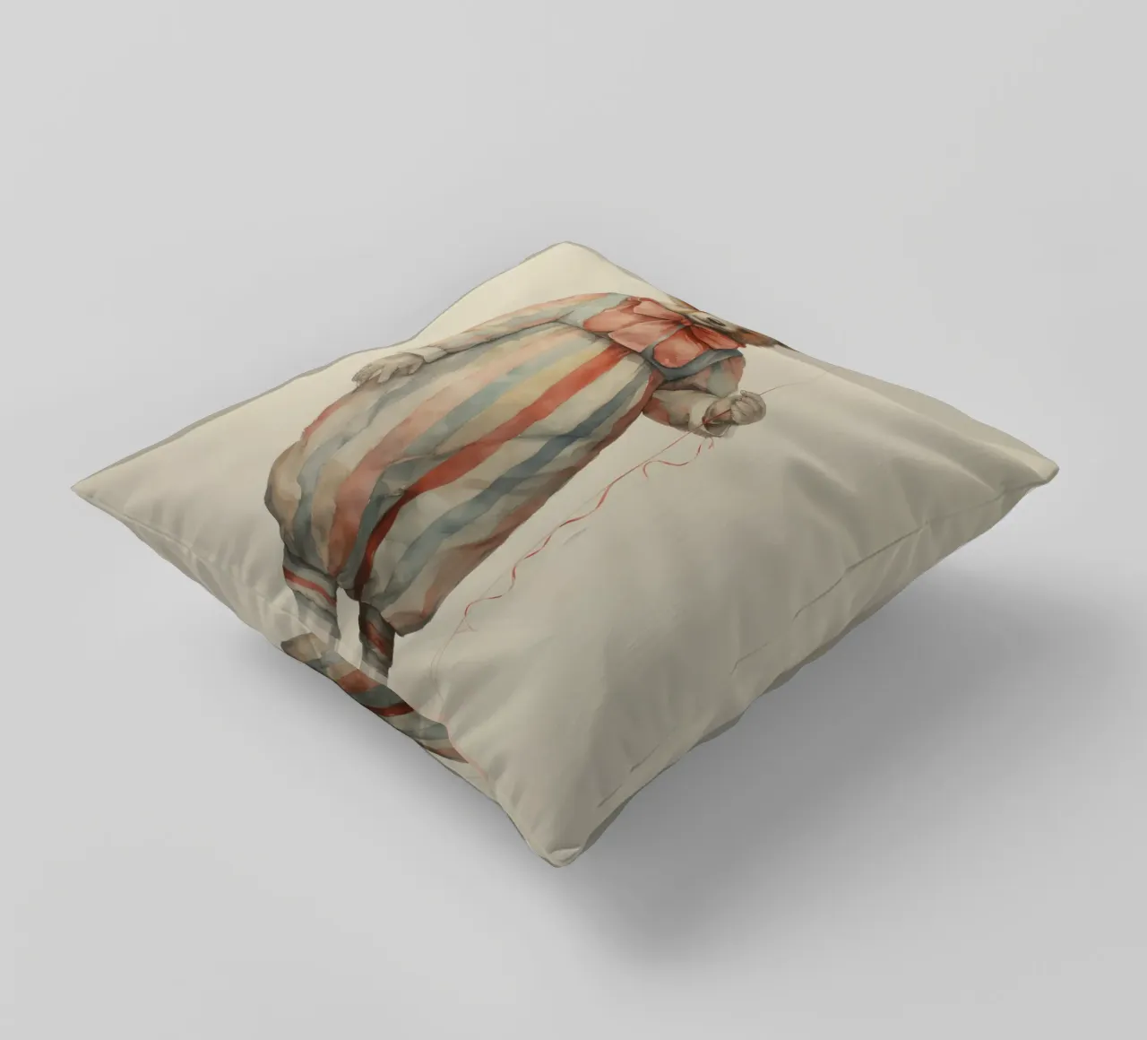 Whimsical Bear decorative cushion by IamHomeStudio