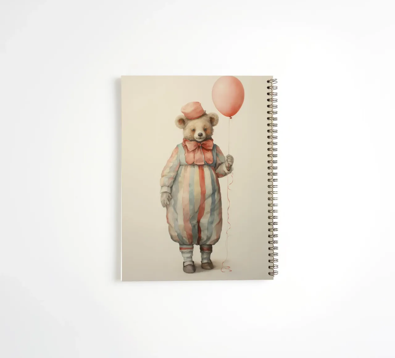 Whimsical Bear spiral notebook by IamHomeStudio