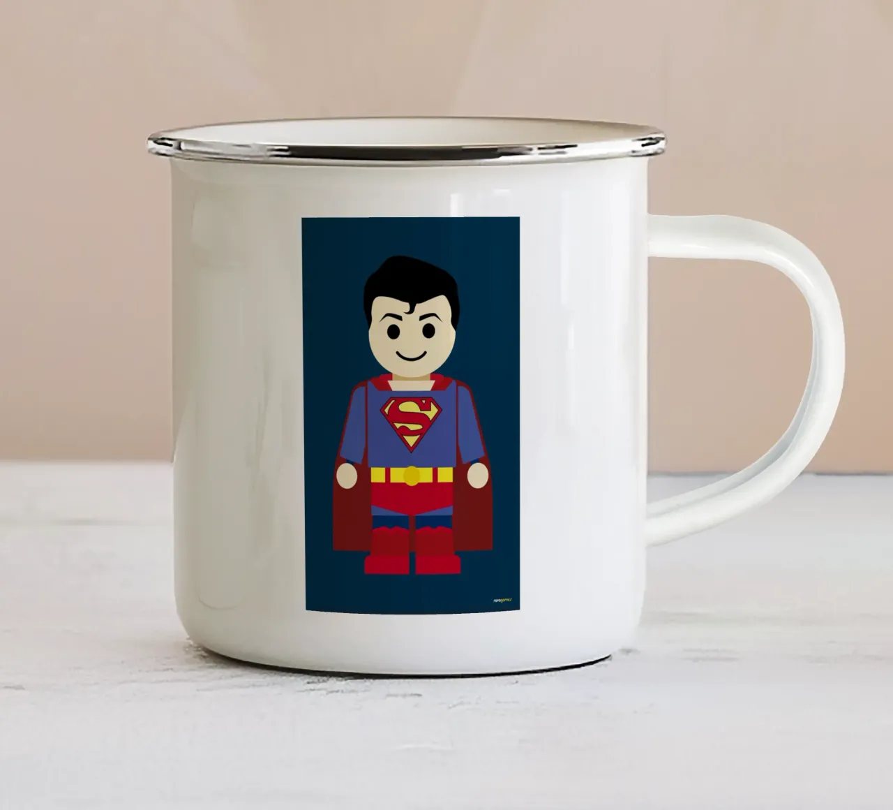 Superman Toy tazza in smalto da Rafa Gomes