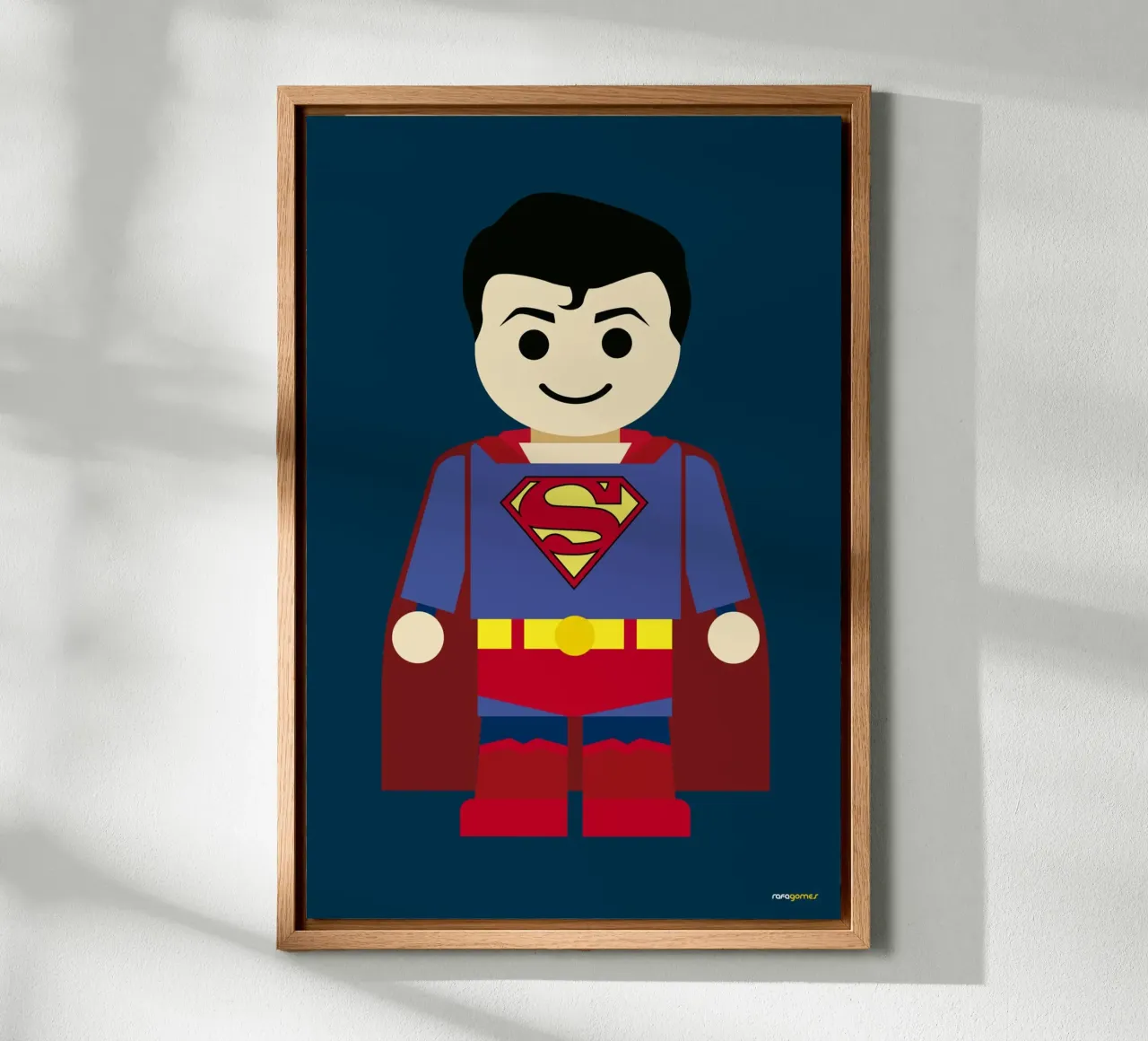 Superman Toy canvas by Rafa Gomes