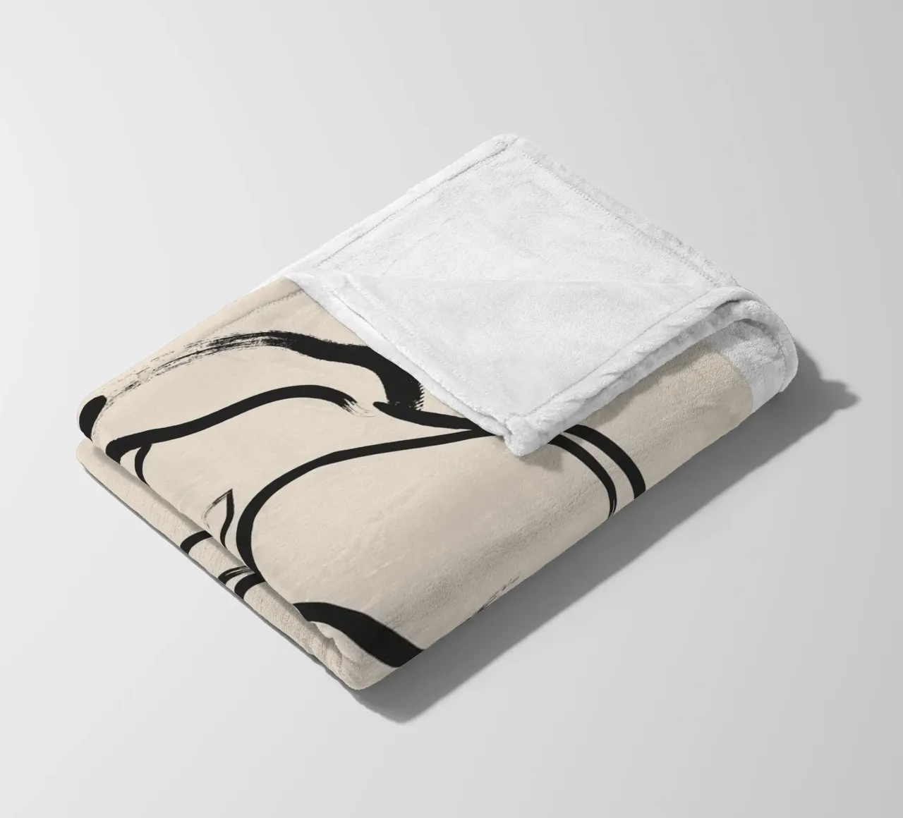 Line art femminile coperta in pile da IamHomeStudio