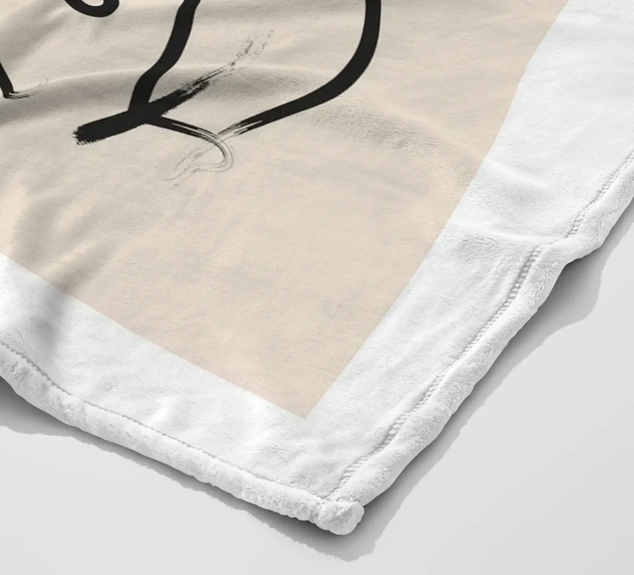 Line art femminile coperta in pile da IamHomeStudio