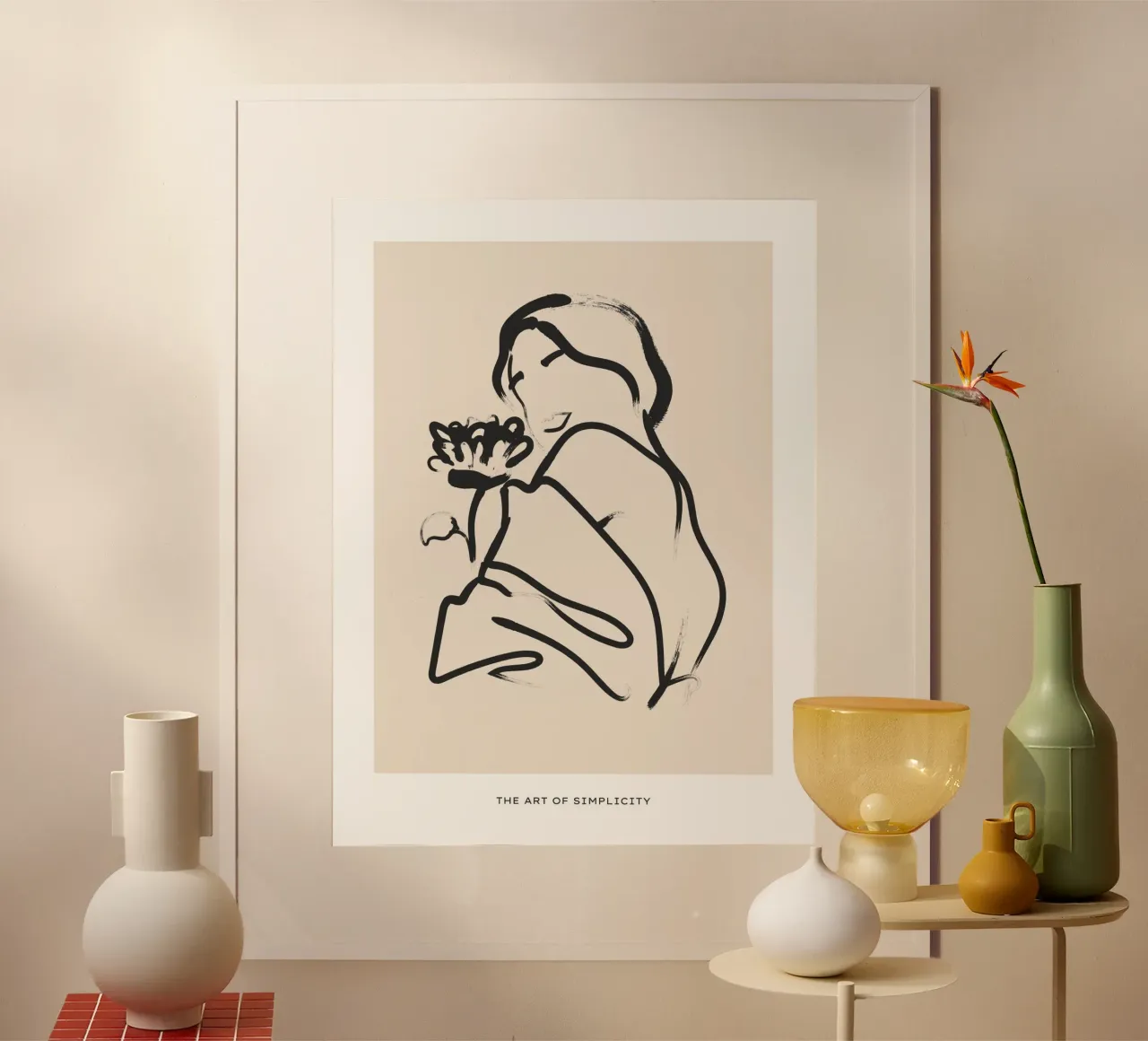 Line art femminile carta hahnemühle da IamHomeStudio