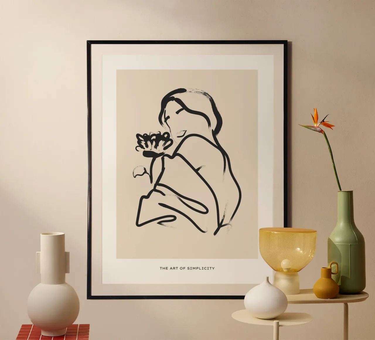 Line art femminile carta hahnemühle da IamHomeStudio