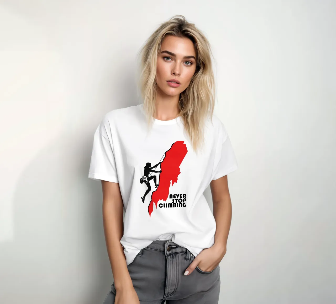 Never Stop Climbing - Per le arrampicatrici t-shirt da Autofocus