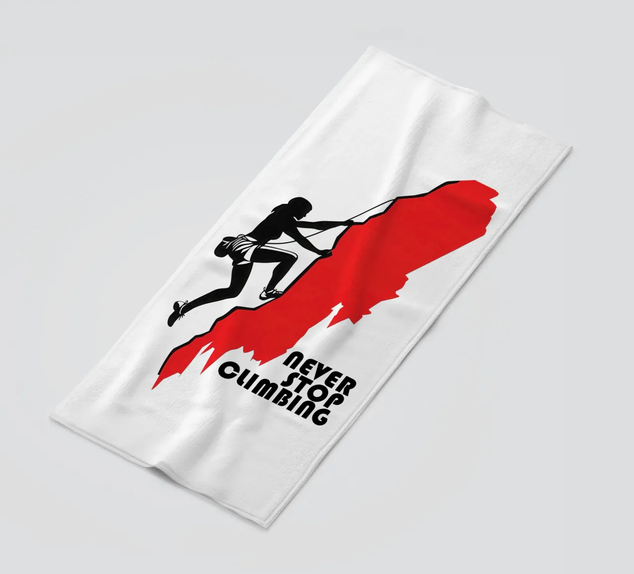 Never Stop Climbing - Per le arrampicatrici telo mare da Autofocus