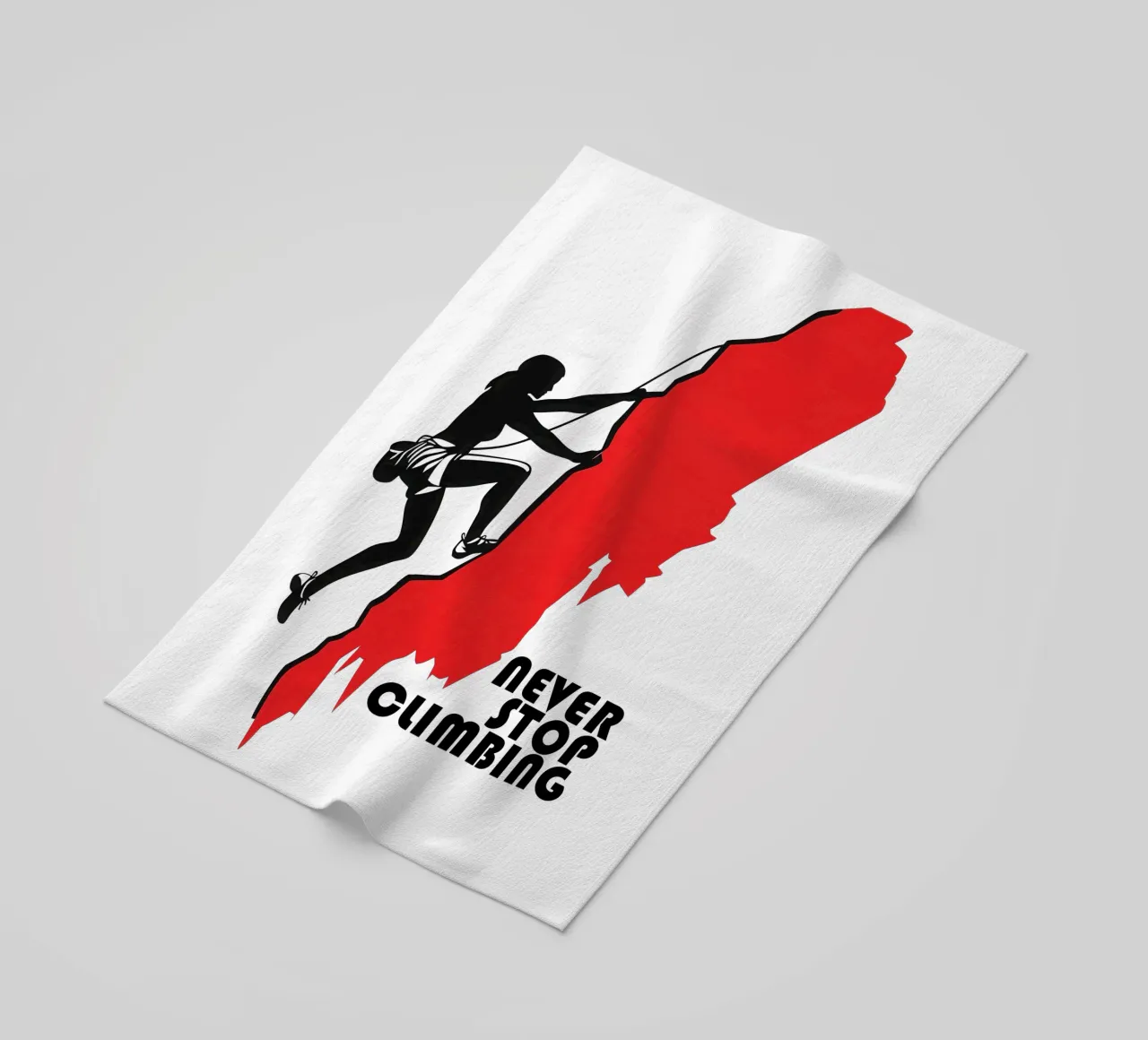Never Stop Climbing - Per le arrampicatrici telo mare da Autofocus