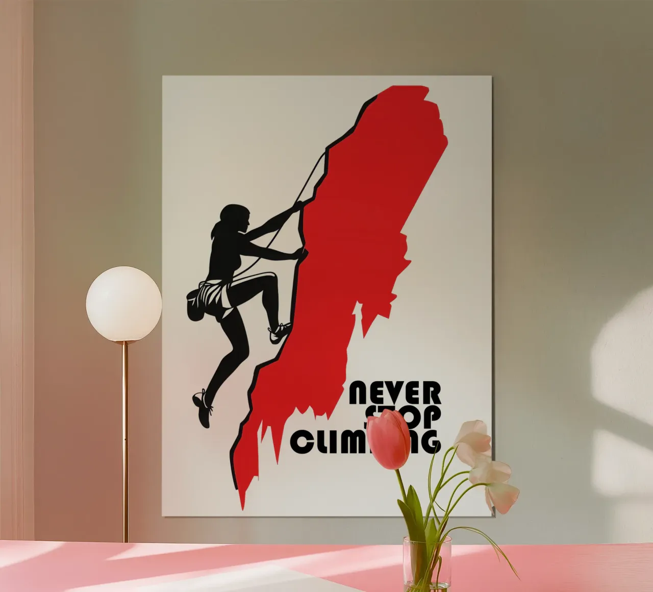 Never Stop Climbing - Per le arrampicatrici carta hahnemühle da Autofocus