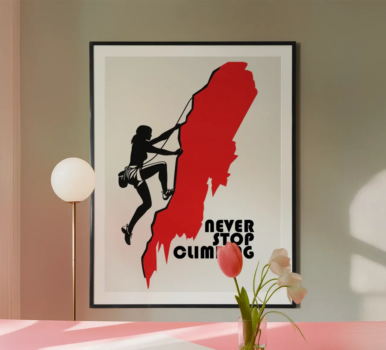 Never Stop Climbing - Per le arrampicatrici carta hahnemühle da Autofocus