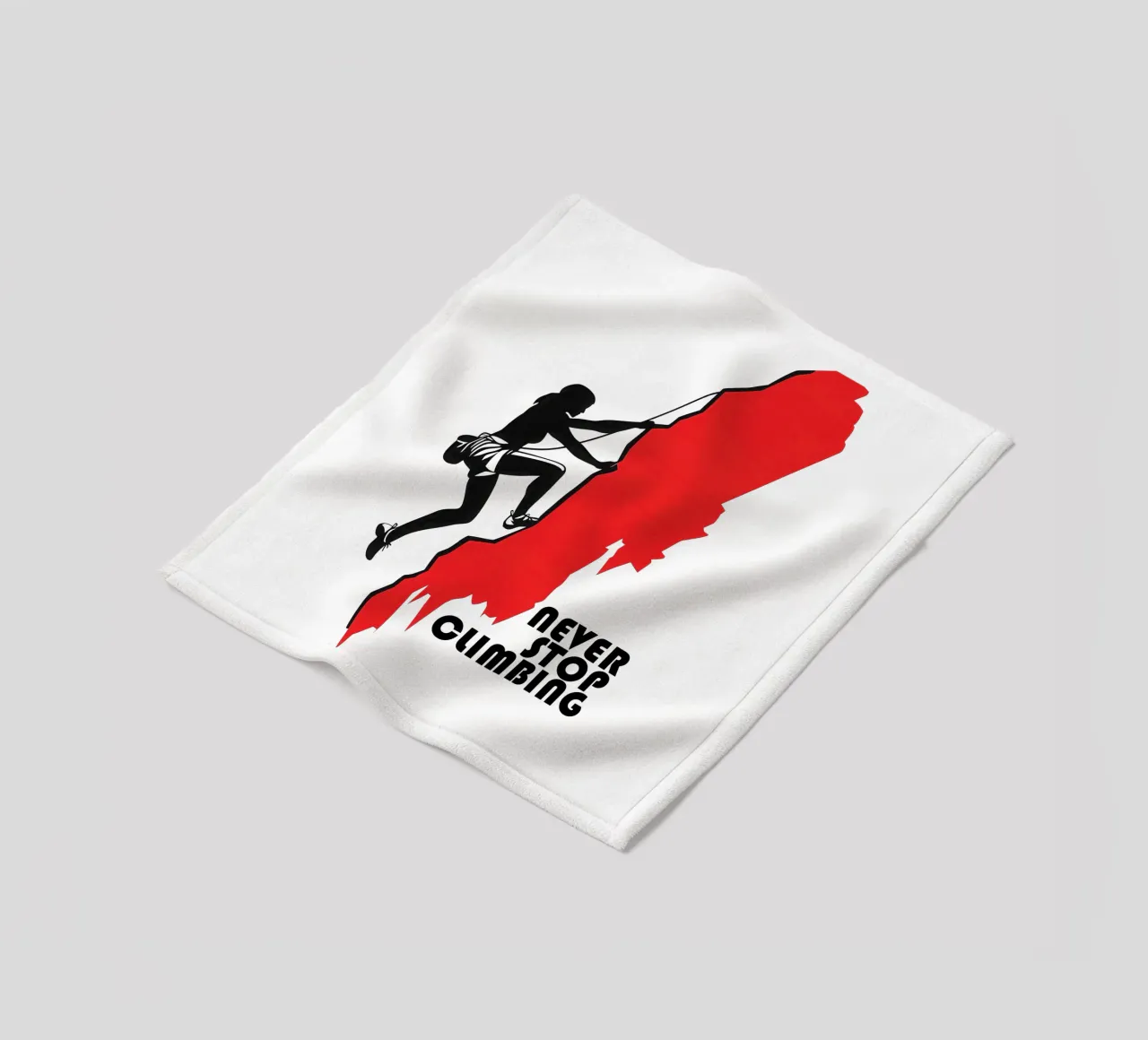 Never Stop Climbing - Voor vrouwelijke klimmers fleecedeken van Autofocus