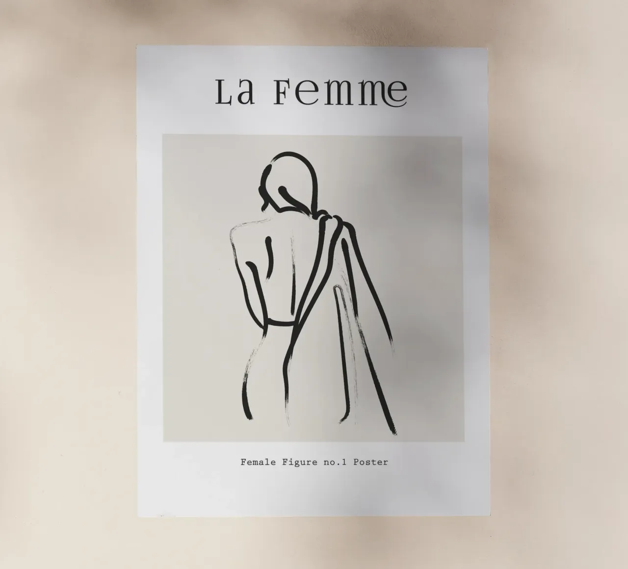 Line art femminile pellicola backlit da IamHomeStudio