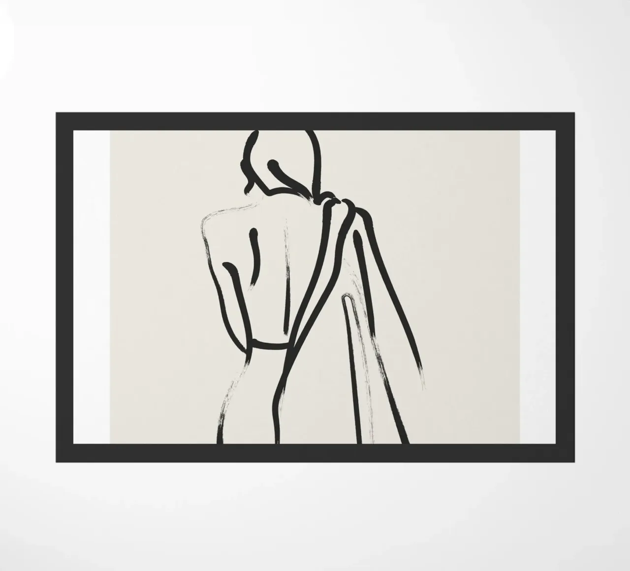 Line art femminile zerbino da IamHomeStudio