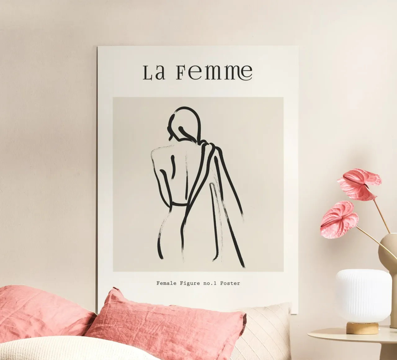 Line art femminile carta hahnemühle da IamHomeStudio