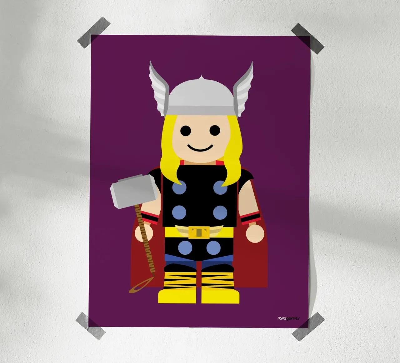 Thor Toy poster da Rafa Gomes