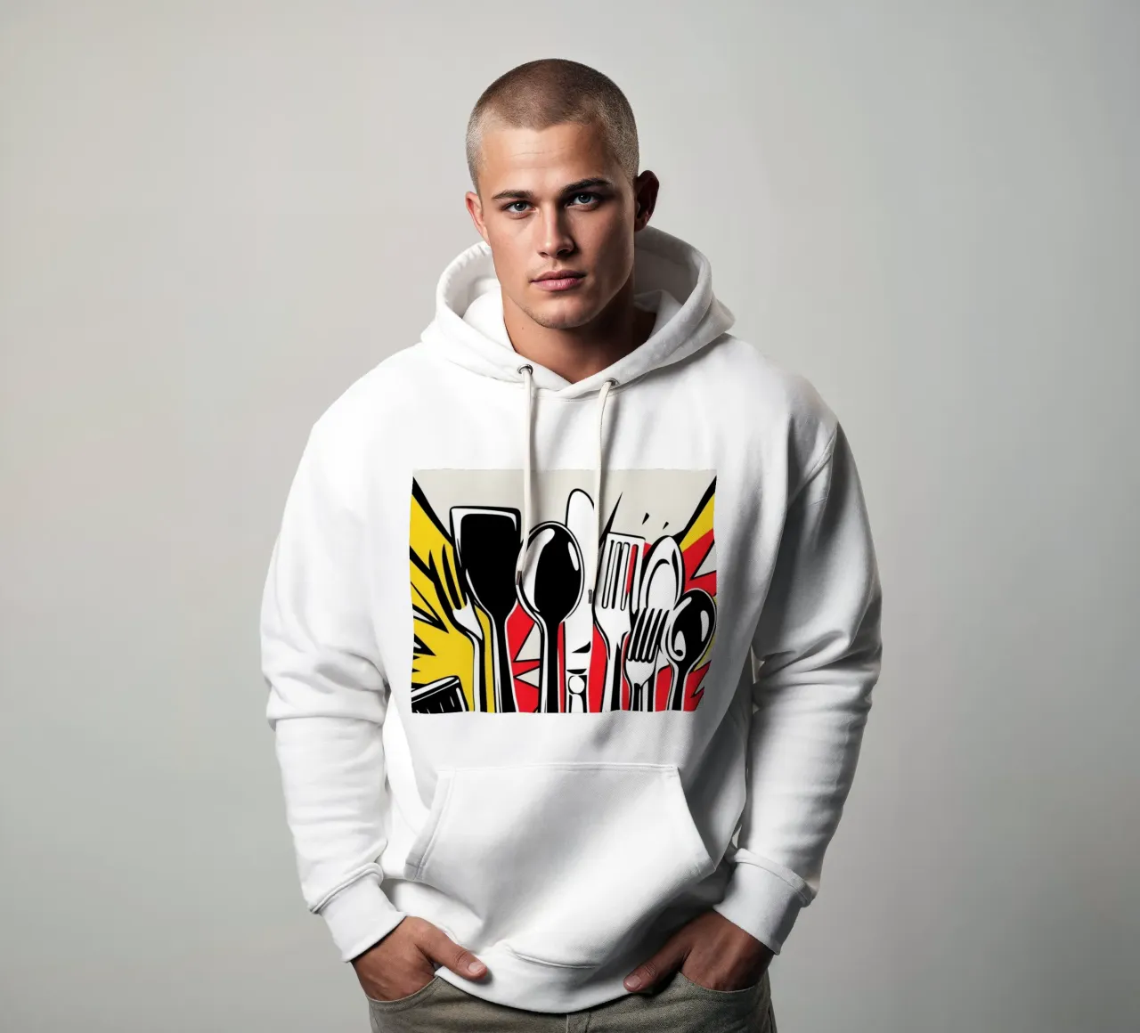 Cubiertos POP sudadera con capucha de Rezh creations