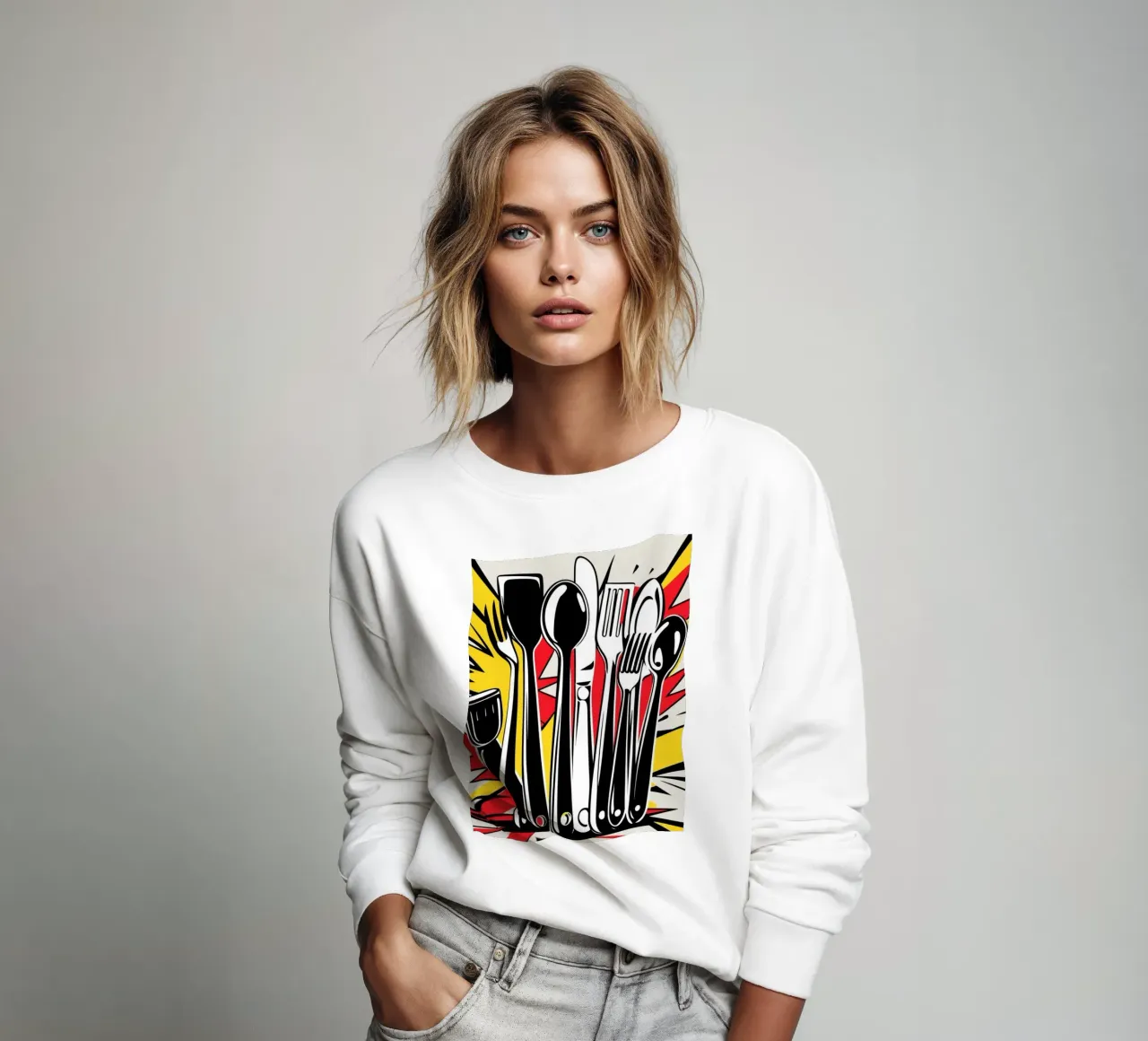 Besteck POP Sweatshirt von Rezh creations