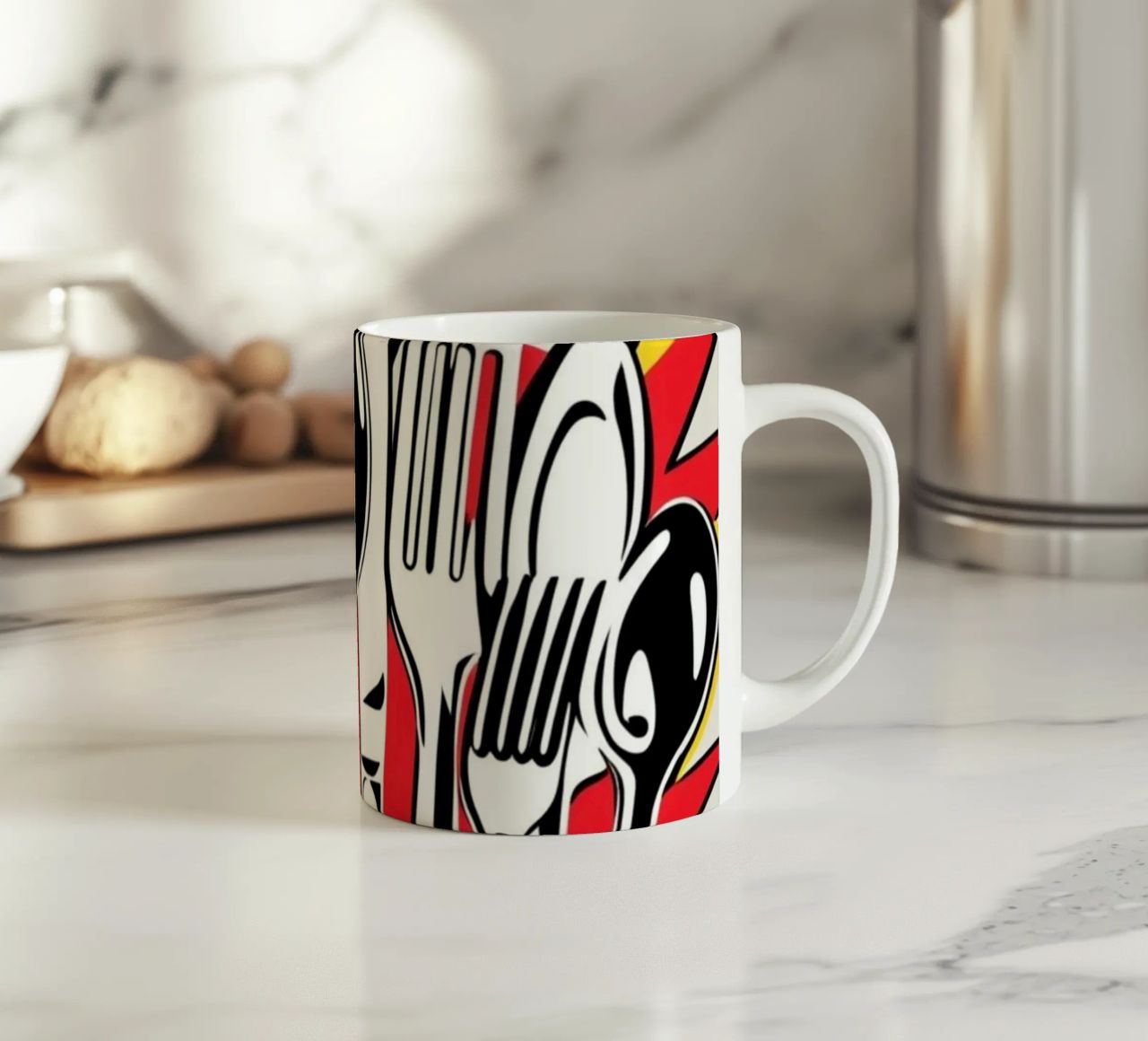Posate POP tazza in ceramica da Rezh creations