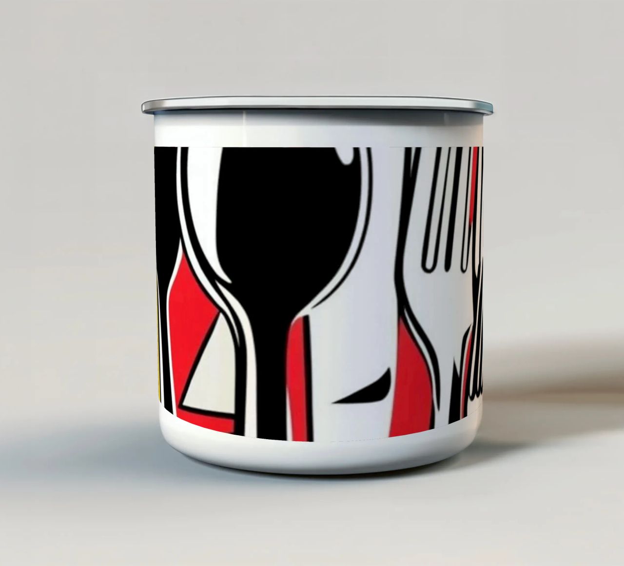 Posate POP tazza in smalto da Rezh creations