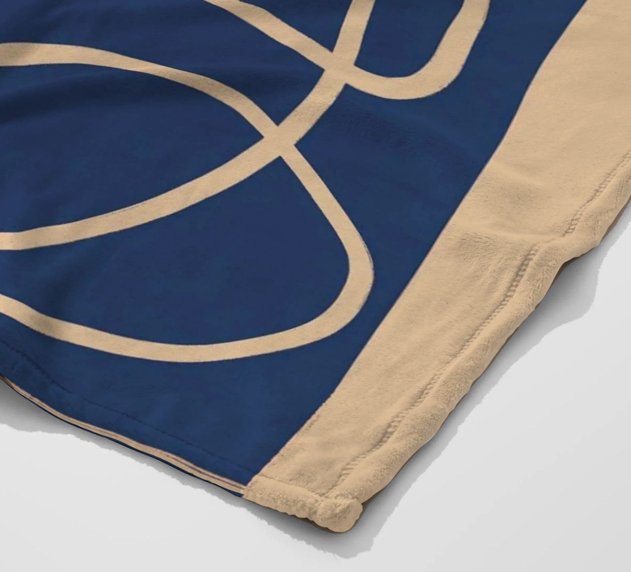 Abstract Line Art Cat 5 fleece blanket by ThingDesign