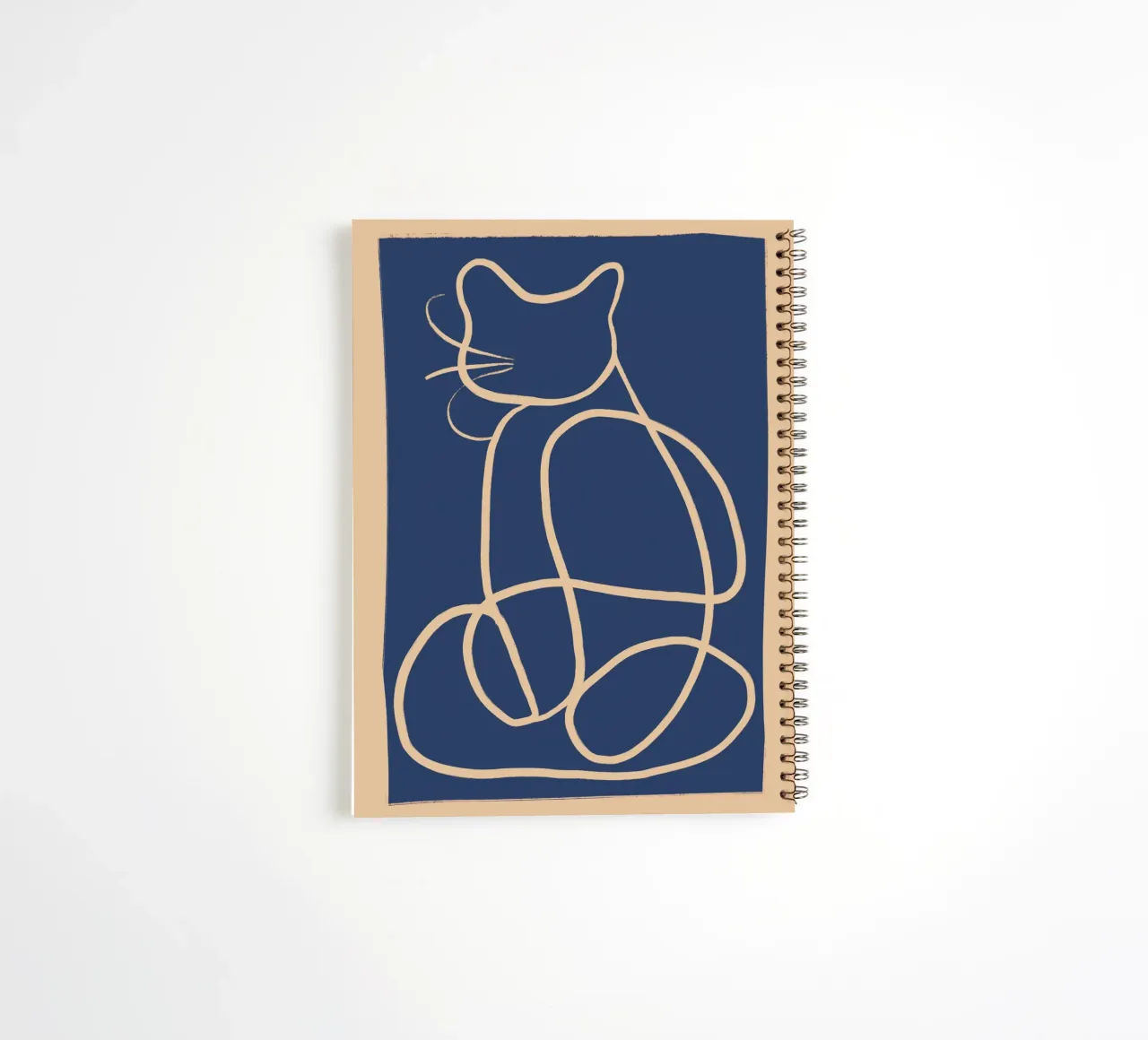 Abstrakte Linienkunst Cat 5 Ringbuch von ThingDesign