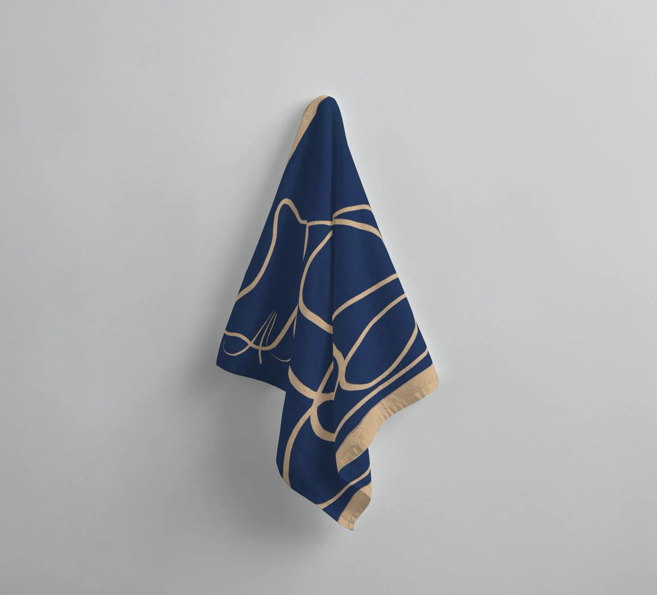 Abstract Line Art Cat 5 towel by ThingDesign