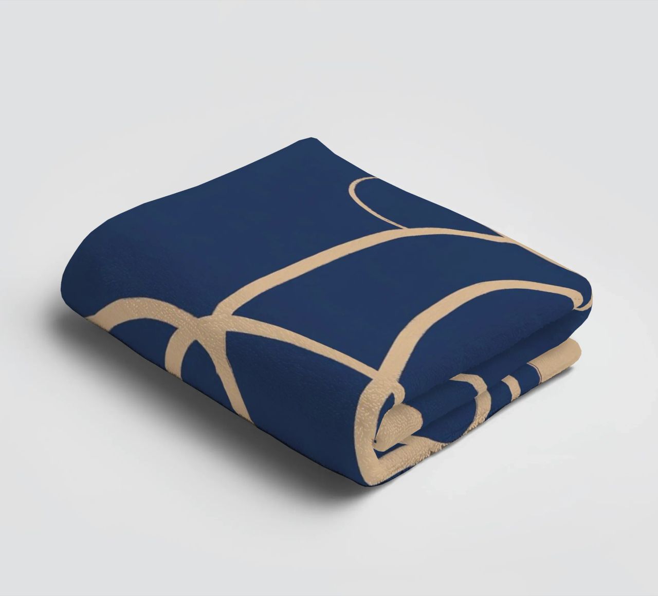 Abstract Line Art Cat 5 towel by ThingDesign