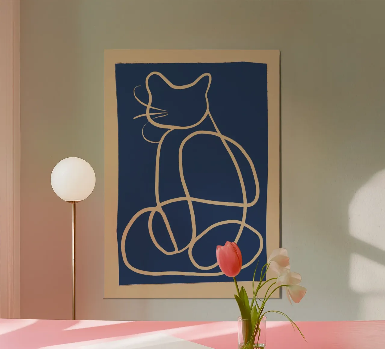 Arte lineal abstracto Cat 5 hahnemühle de ThingDesign