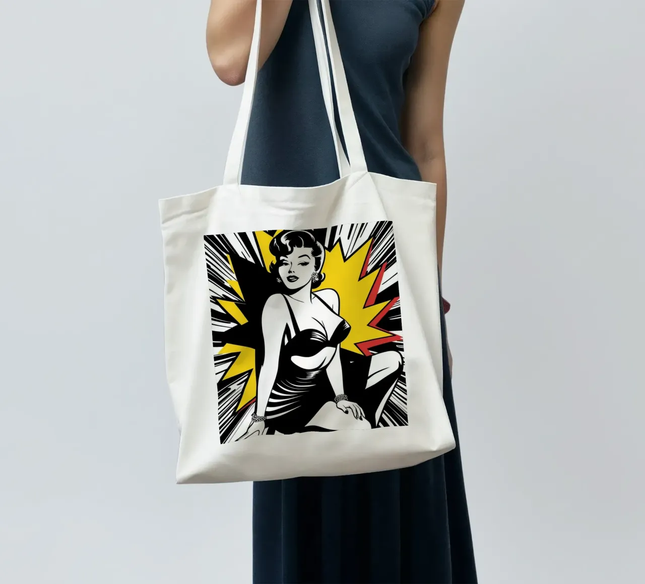 Pin Up 50s 1 borsa in juta da Rezh creations