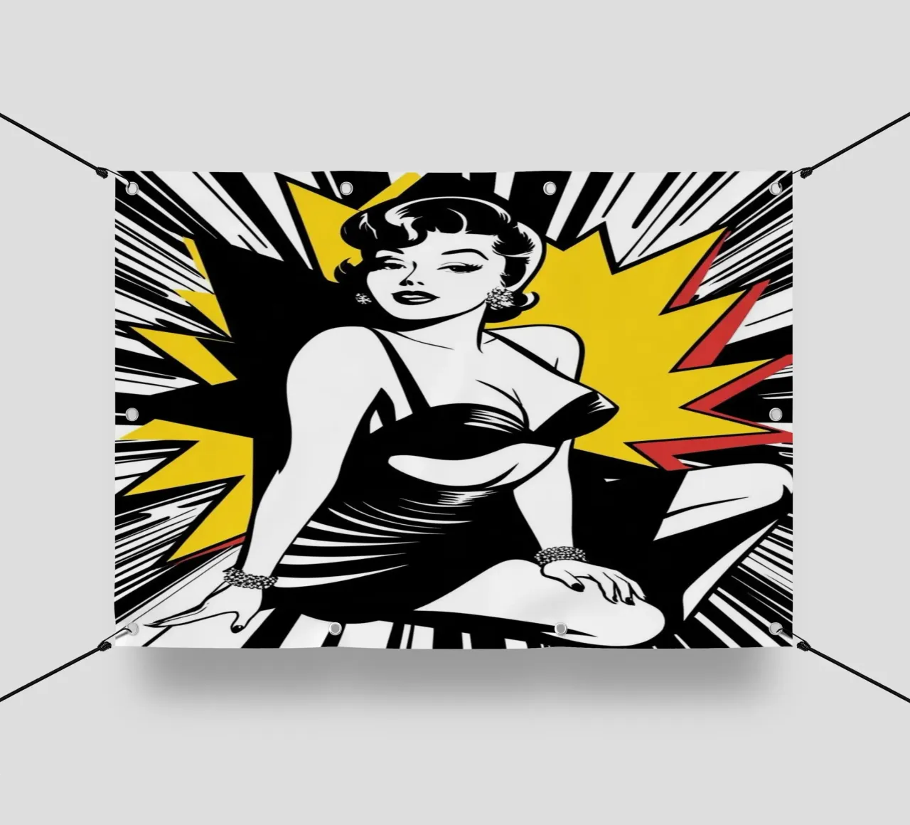 Pin Up 50s 1 telo in pvc da Rezh creations