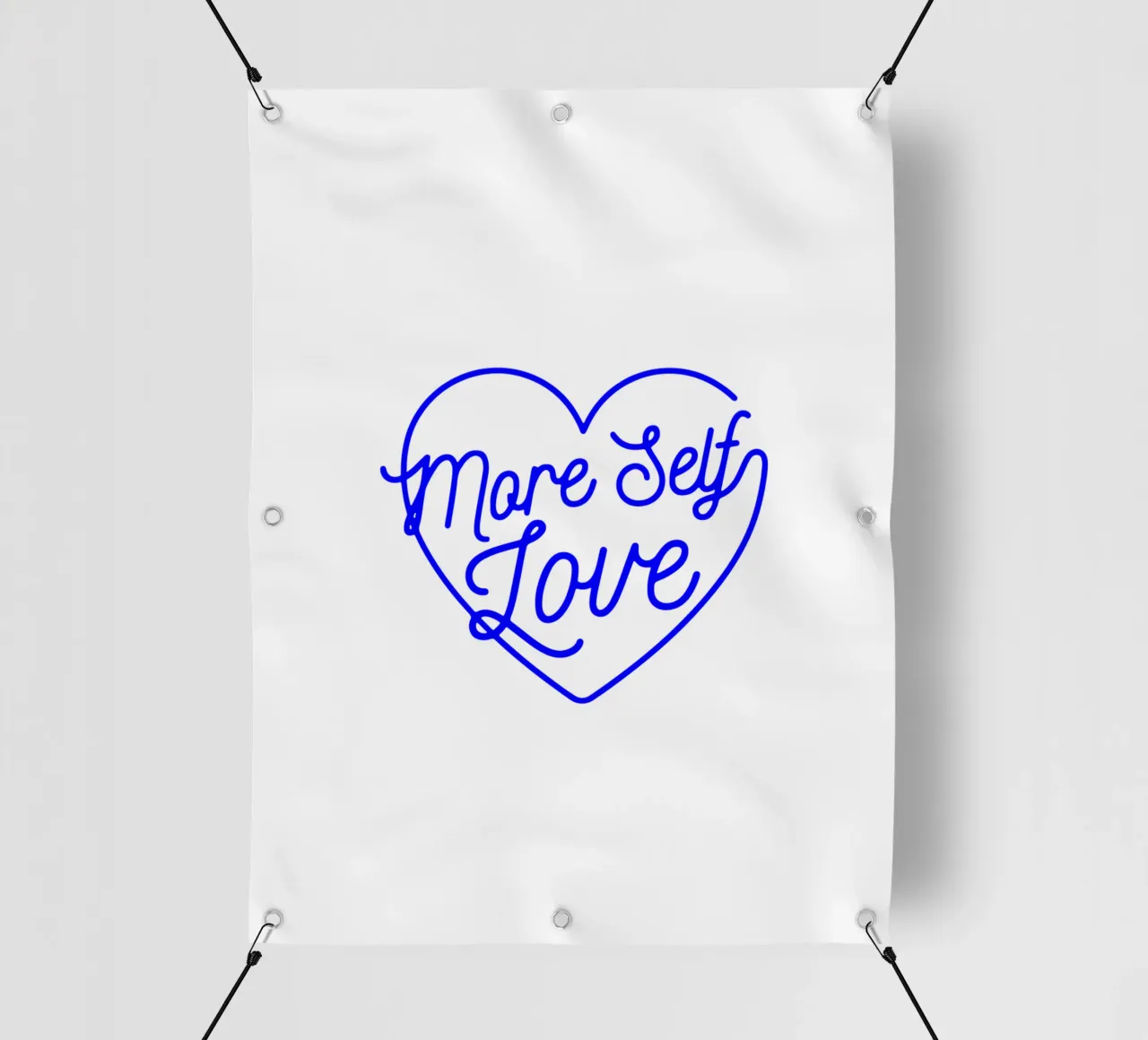 plus d'amour de soi, citation de déclaration de motivation bâche pvc de The True Type