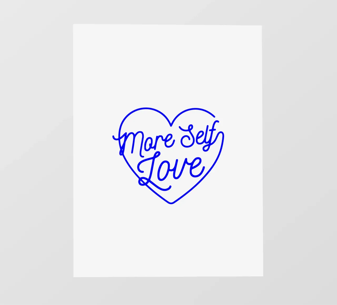 plus d'amour de soi, citation de déclaration de motivation bâche pvc de The True Type